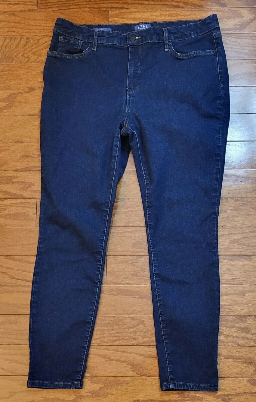 NYDJ Women Size 14 High Rise Skinny Ankle Denim Jeans High Rise